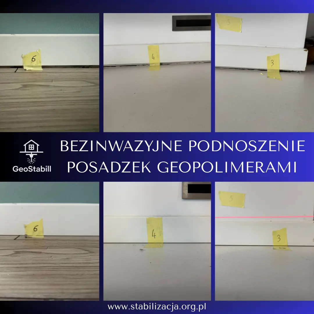 Geostabill - Bezinwazyjne Podnoszenie Posadzek Geopolimerami