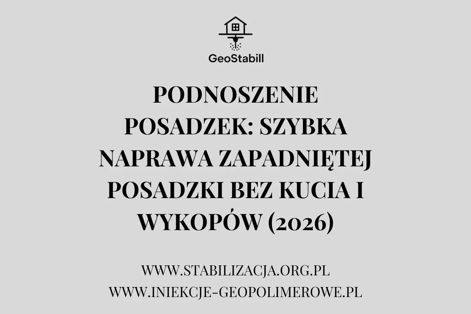 Podnoszenie posadzek: szybka naprawa zapadniętej posadzki bez kucia i wykopów (2026)