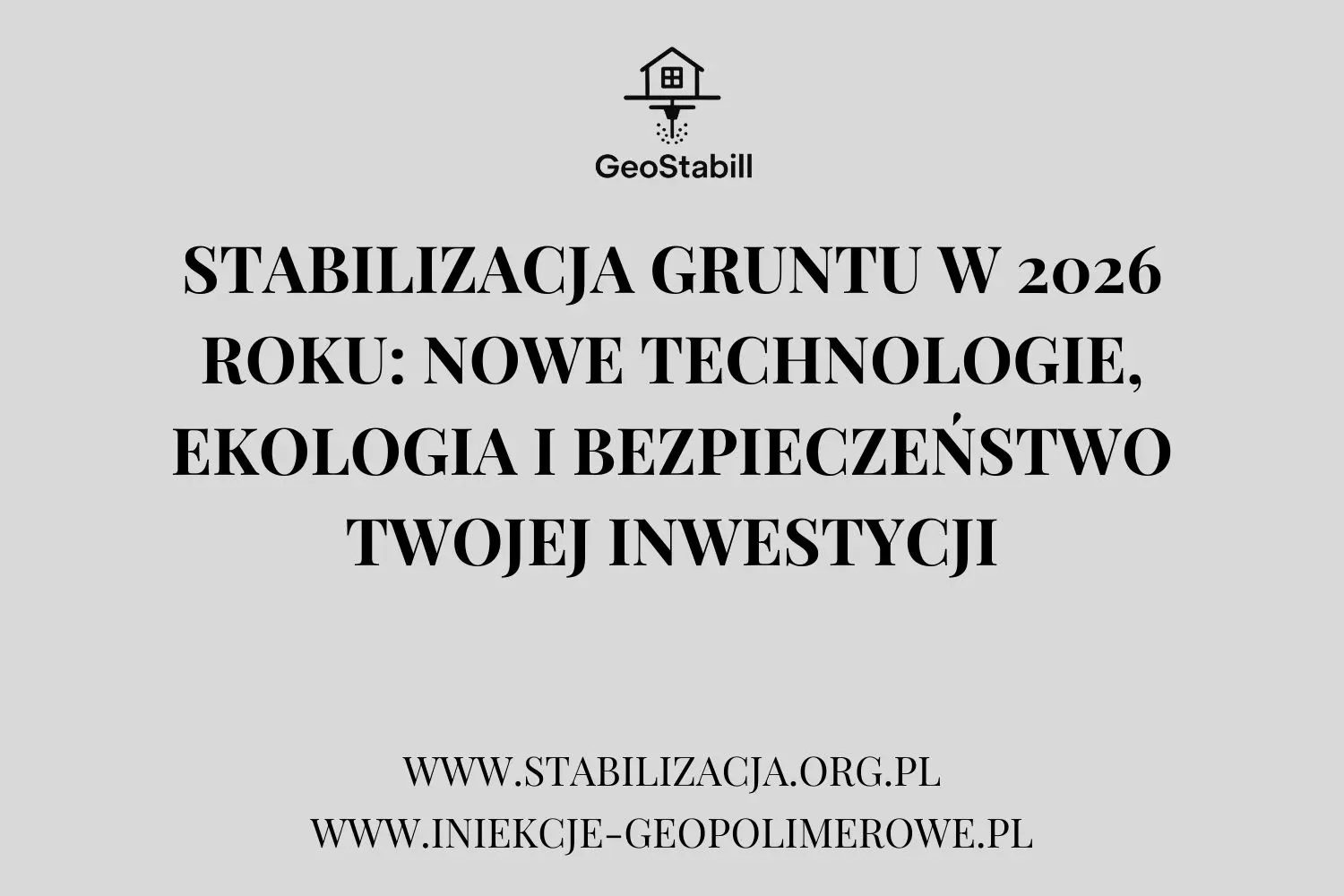 Stabilizacja gruntu w 2026 roku: metody, koszty i kiedy warto wzmocnić podłoże Jeśli w 2026 roku wpisujesz w Google „stabilizacja gruntu”, zwykle nie robisz tego „profilaktycznie”. Najczęściej powód jest konkretny: pękające ściany, opadająca posadzka, klinujące drzwi, uskoki na podłodze albo obawa, że budynek zaczyna osiadać. I tu ważna rzecz: gruntu nie wzmacnia się dla samej idei wzmacniania. Stabilizację robi się wtedy, gdy podłoże traci nośność, pojawiają się pustki lub dochodzi do nierównomiernych odkształceń – a to przenosi się na fundamenty i ściany. W tym poradniku dostajesz jasny schemat: objawy → przyczyny → metody → proces → koszty → co zrobić teraz. 1) Najczęstsze objawy, że grunt wymaga stabilizacji Zwróć uwagę na sygnały (szczególnie jeśli pojawiają się łącznie): pęknięcia ścian (ukośne, schodkowe, przy narożach okien/drzwi), szpary przy listwach/podłodze, odchodzące cokoły, drzwi/okna przestają się domykać, zapadnięcia posadzki, „klawiszowanie” płyty, uskoki, lokalne nierówności terenu przy budynku, zapadnięte opaski. Szybki test domowy (5 minut): Zaznacz końce pęknięcia ołówkiem i datę + zrób zdjęcie z miarką. Jeśli po 2–4 tygodniach rysa rośnie – problem jest aktywny i zwykle wymaga diagnozy przyczyny (a nie szpachli). 2) Dlaczego grunt „traci nośność”? 9 najczęstszych przyczyn w 2026 Konkurencja często opisuje je ogólnie. Ty wygrywasz, gdy pokażesz klientowi mechanikę problemu: Wahania wilgotności gruntu (susza–ulewy) – szczególnie w gruntach spoistych (gliny/iły). Woda przy budynku: źle poprowadzone rynny, brak spadków, nieszczelne instalacje → wypłukiwanie, rozluźnienie. Niedostateczne zagęszczenie zasypek (często po instalacjach). Pustki w gruncie (naturalne lub powstałe wskutek wypłukiwania). Błędy wykonawcze posadowienia (brak badań, zły projekt, oszczędności). Zmienione obciążenia (przebudowy, cięższe posadzki, nowe elementy). Roboty ziemne w okolicy / drgania (wykopy, ruch ciężki). Słabe warstwy gruntu na zmiennej głębokości – nierównomierna praca podłoża. Nieprawidłowe odwodnienie działki (woda „stoi” przy fundamentach). 3) Stabilizacja gruntu w 2026: jakie metody są najskuteczniejsze? W 2026 wyraźnie widać trend: minimum demolki, maksimum efektu. Klient chce rozwiązania, które: zatrzyma osiadanie, wzmocni podłoże, ograniczy przestój w domu/firmie, nie zrujnuje ogrodu, opaski, podjazdu. Metoda A: Stabilizacja bezwykopowa (punktowa) Kiedy ma sens: pustki, rozluźnienie, spadek nośności, osiadanie fundamentów/posadzek, gdy chcesz ograniczyć ingerencję. Dlaczego wygrywa SEO/konwersją: ludzie szukają „bez wykopów”, „bez kucia”, „szybko”, „bez demolki”. Tu naturalnie komunikujesz rozwiązania typu iniekcje (np. geopolimery) jako technologię stabilizacji gruntu pod fundamentem i/lub pod płytą posadzki. Metoda B: Stabilizacja tradycyjna (wykopowa) Kiedy ma sens: gdy nie da się działać punktowo, są przeszkody, wymagania projektowe lub trzeba przebudować fragmenty. Minusy: uciążliwość, czas, koszty odtworzeń (ogród, opaska, posadzki). Metoda C: Palowanie/mikropale Kiedy ma sens: duże obciążenia, trudne warunki gruntowe, poważne problemy z posadowieniem. Minusy: koszt, logistyka, często większa ingerencja. Metoda D: Iniekcje cementowe / inne specjalistyczne Kiedy ma sens: zależnie od celu (wypełnienie, uszczelnienie, wzmocnienie) i warunków. Klucz: dobór do gruntu i problemu – tu najłatwiej o „przestrzał” bez diagnozy. 4) Jak wygląda profesjonalna stabilizacja gruntu krok po kroku? Krok 1: Diagnoza (najważniejsze) co jest objawem (pęknięcia, posadzka, drzwi), czy problem jest aktywny, w razie potrzeby: ocena warunków gruntowo-wodnych. Krok 2: Dobór metody i zakresu cel: zatrzymanie osiadania / wypełnienie pustek / zwiększenie nośności, plan punktów roboczych (gdzie i ile). Krok 3: Wykonanie stabilizacji punktowo (bezinwazyjnie) lub wykopowo – zależnie od technologii. Krok 4: Kontrola efektu pomiary, kontrola poziomów, zalecenia co do dalszych prac. Krok 5: Naprawa wykończeń Jeśli budynek „pracował”, dopiero po stabilizacji ma sens naprawa pęknięć i wykończenia – inaczej rysy często wracają. 5) Ile kosztuje stabilizacja gruntu w 2026 roku? Cena zależy od przyczyny i zakresu, nie od samego „pęknięcia na ścianie”. Na koszt wpływa m.in.: skala osiadania i liczba stref problemowych, warunki gruntowo-wodne, dostęp do miejsca prac (logistyka), technologia (punktowa vs. wykopowa vs. pale), ilość materiału i liczba punktów roboczych, potrzeba pomiarów/monitoringu. Tip SEO: zamiast obiecywać „tanią stabilizację”, komunikuj: szybka diagnoza + minimalna ingerencja + rozwiązanie przyczyny, bo to jest główna przewaga nad konkurencją. 6) GEO: jak zdobyć TOP3 lokalnie (praktycznie) Jeśli działasz w całej Polsce lub w kilku regionach, zrób to tak: osobny wpis blogowy (ten) jako strona filarowa „2026”, osobne landing pages miast/regionów: „Stabilizacja gruntu + miasto”, z filara linkuj do miast, a z miast linkuj do filara (silny klaster). Dzięki temu nie kanibalizujesz fraz i łatwiej budujesz Topical Authority. 7) Co zrobić teraz? Plan działania dla właściciela domu/obiektu Zrób zdjęcia pęknięć/uskoków z miarką. Zaznacz datę i obserwuj, czy problem rośnie. Sprawdź odwodnienie: rynny, spadki, woda przy budynku. Nie naprawiaj „na gotowo” przed diagnozą przyczyny. Jeśli objawy rosną albo jest ich kilka naraz — zleć ocenę i dobór metody stabilizacji.