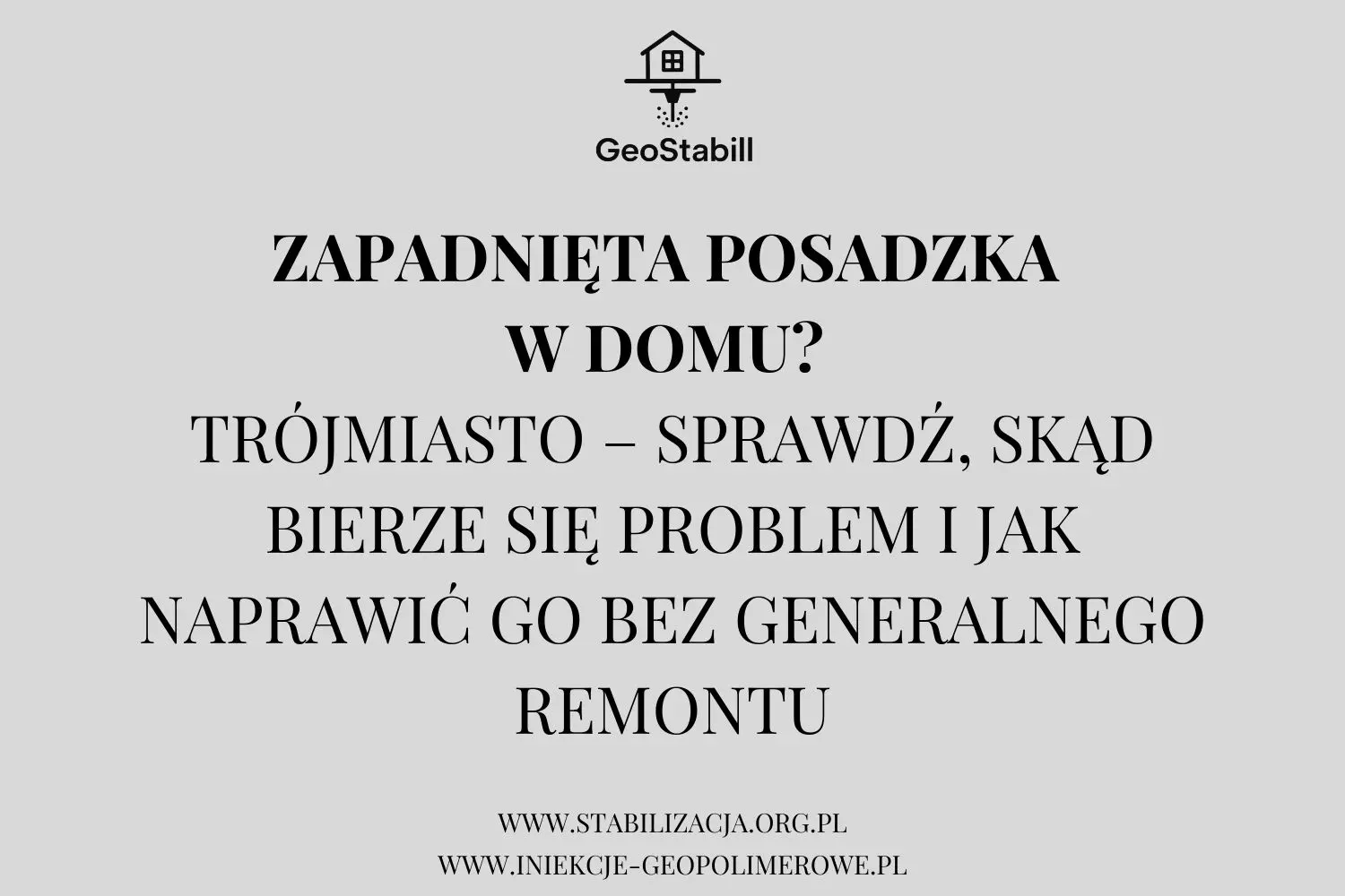 Zapadnięta posadzka w domu – Trójmiasto