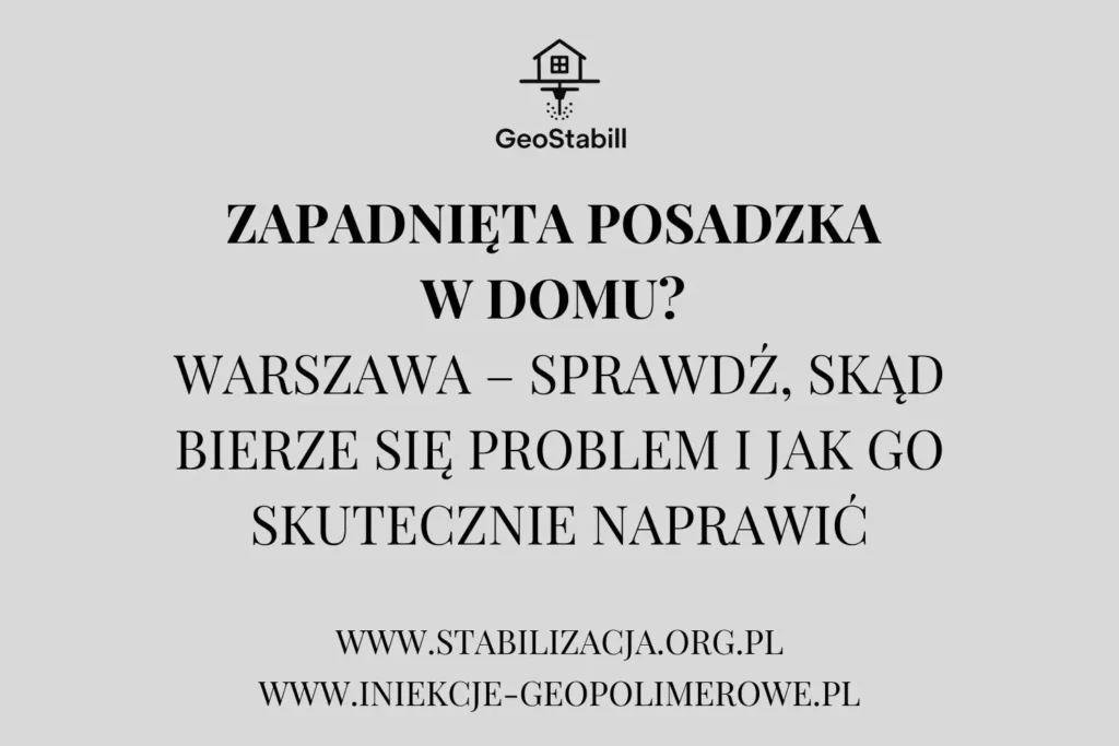 Zapadnieta posadzka w domu. Warszawa – sprawdz skad bierze sie problem i jak go skutecznie naprawic