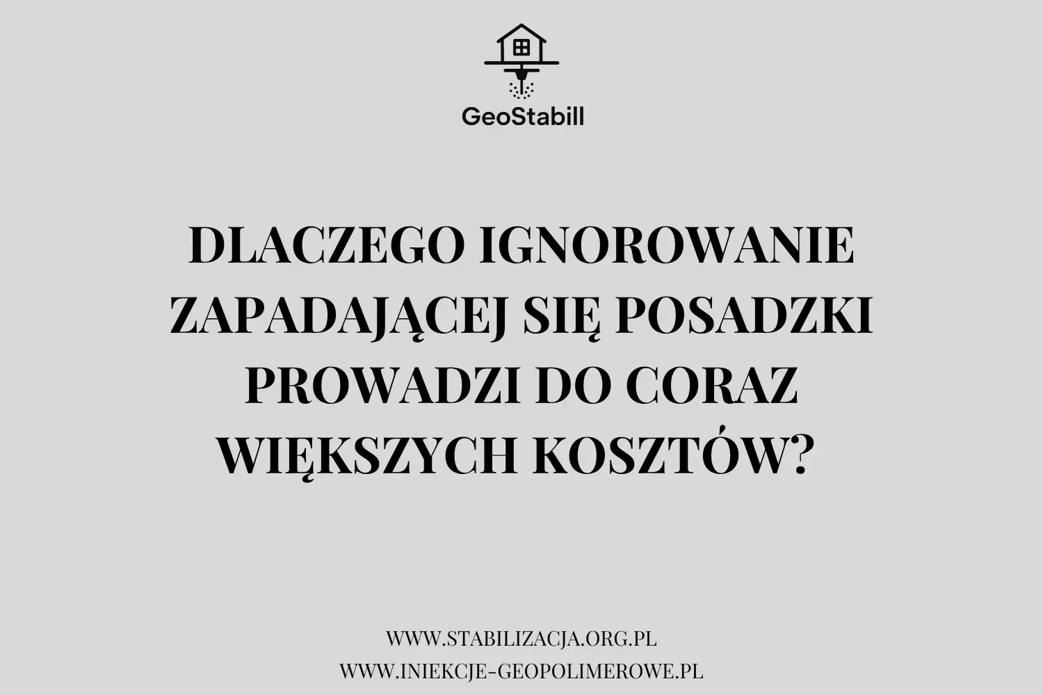 Dlaczego ignorowanie zapadającej się posadzki zwiększa koszty? | GeoStabill