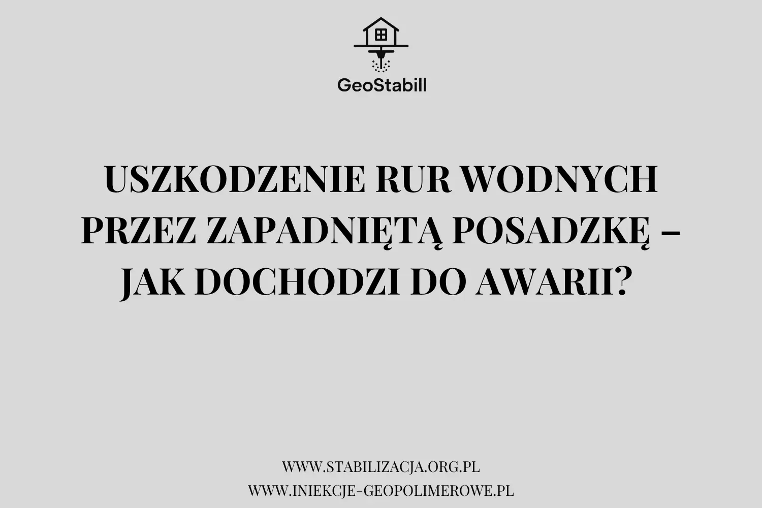 Uszkodzenie rur wodnych przez zapadniętą posadzkę – jak dochodzi do awarii?