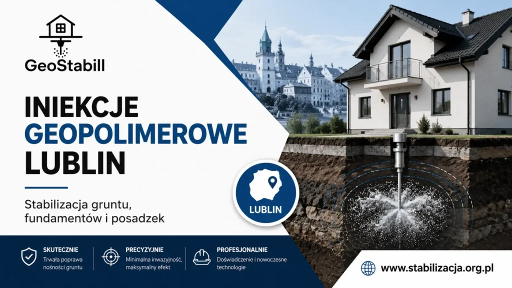 Iniekcje geopolimerowe Lublin | Stabilizacja gruntu, fundamentów i posadzek