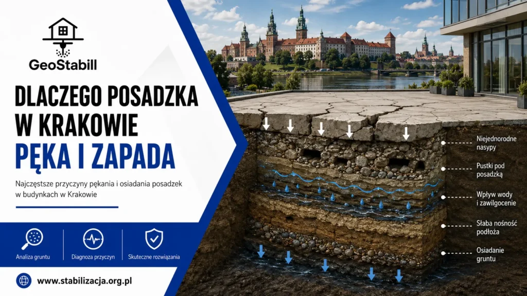 Dlaczego posadzka w Krakowie pęka i zapada? | GeoStabill