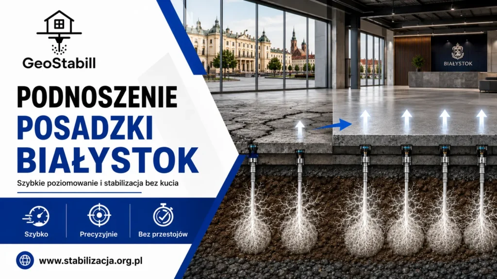 Podnoszenie posadzki w Białymstoku metodą iniekcji geopolimerowej
